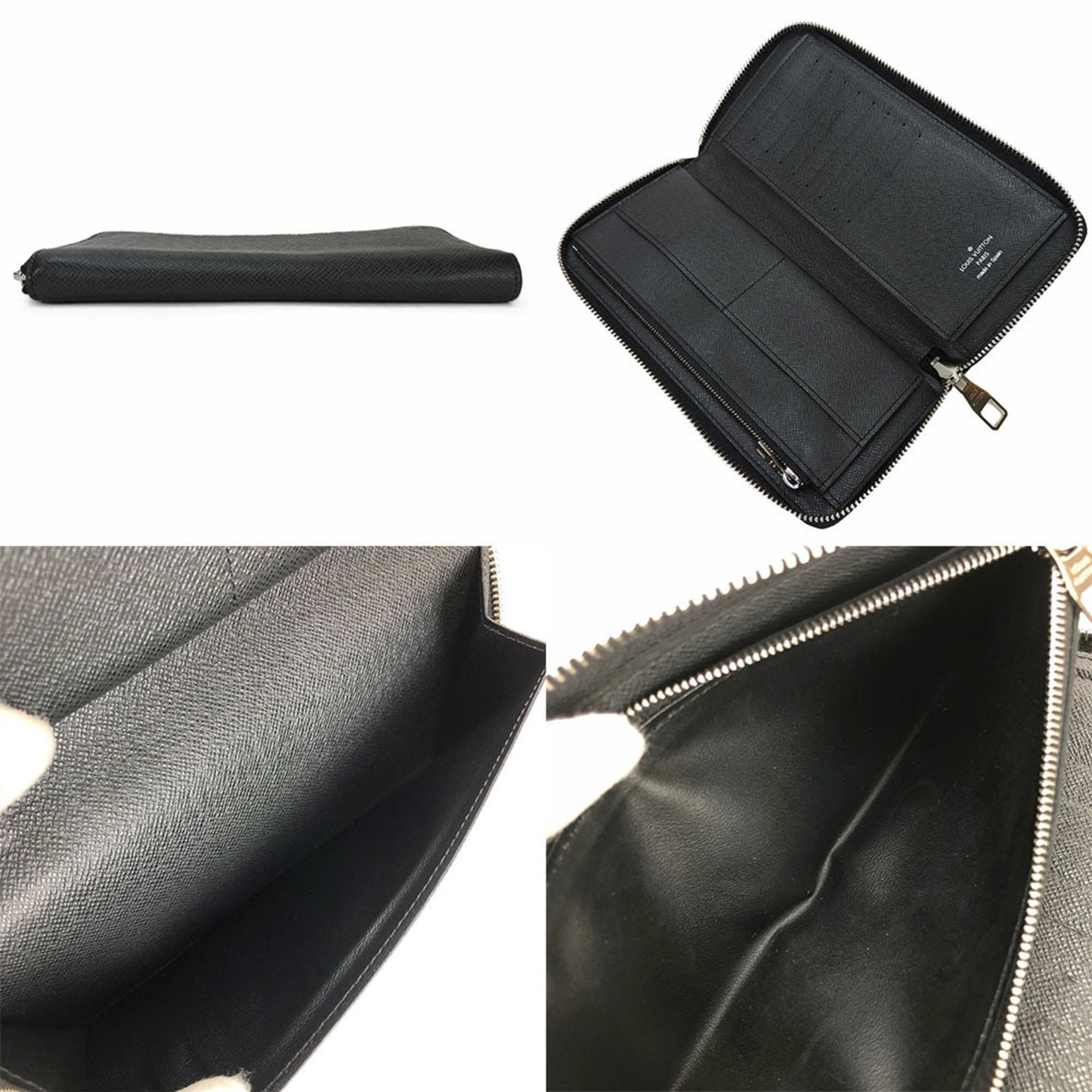 Louis Vuitton Black Leather Brazza