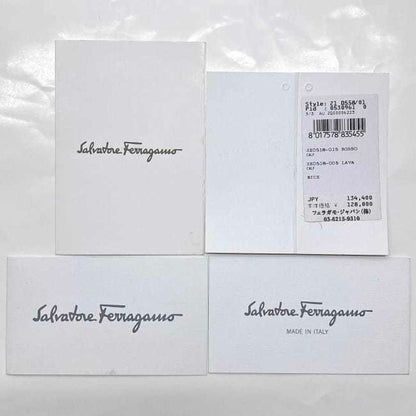 Salvatore Ferragamo Red Leather Gancini