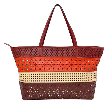 Salvatore Ferragamo Red Leather Gancini