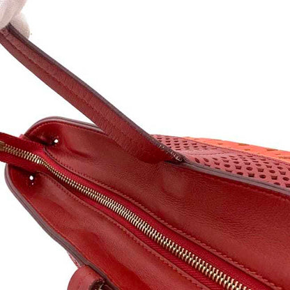 Salvatore Ferragamo Red Leather Gancini