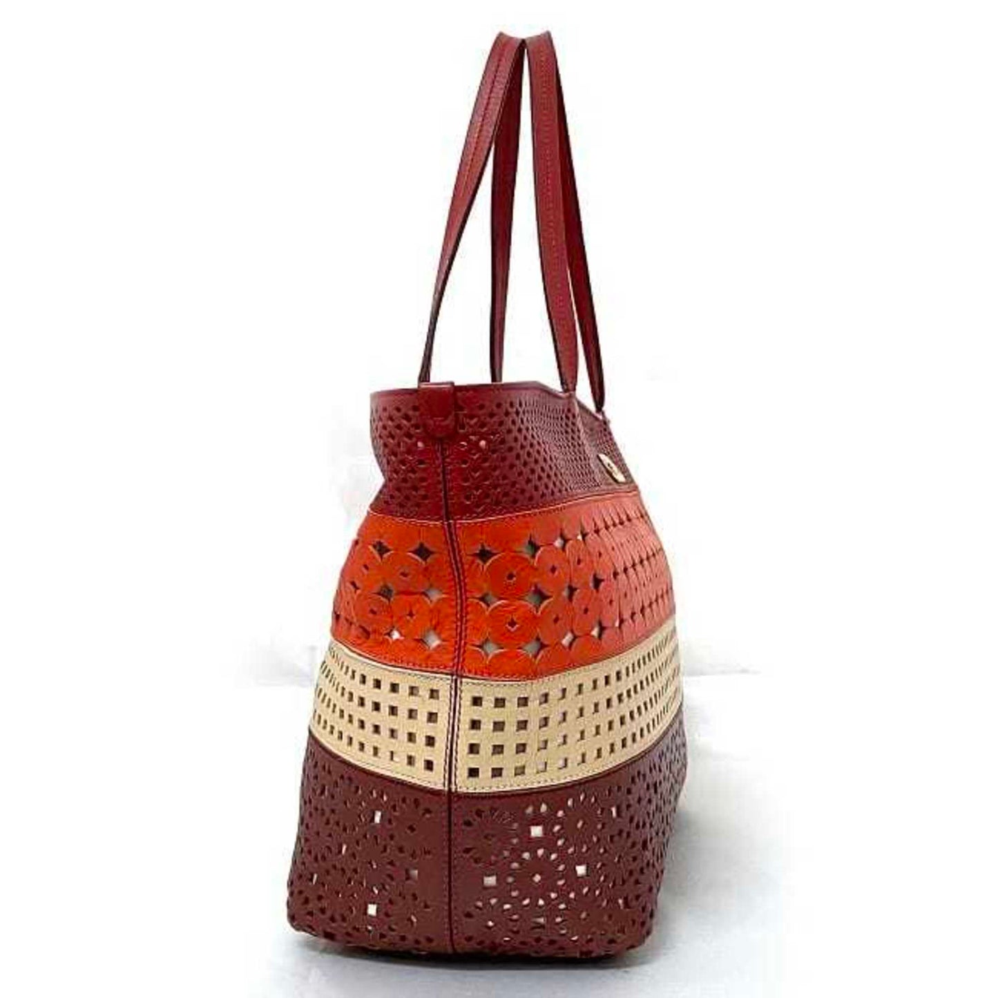Salvatore Ferragamo Red Leather Gancini