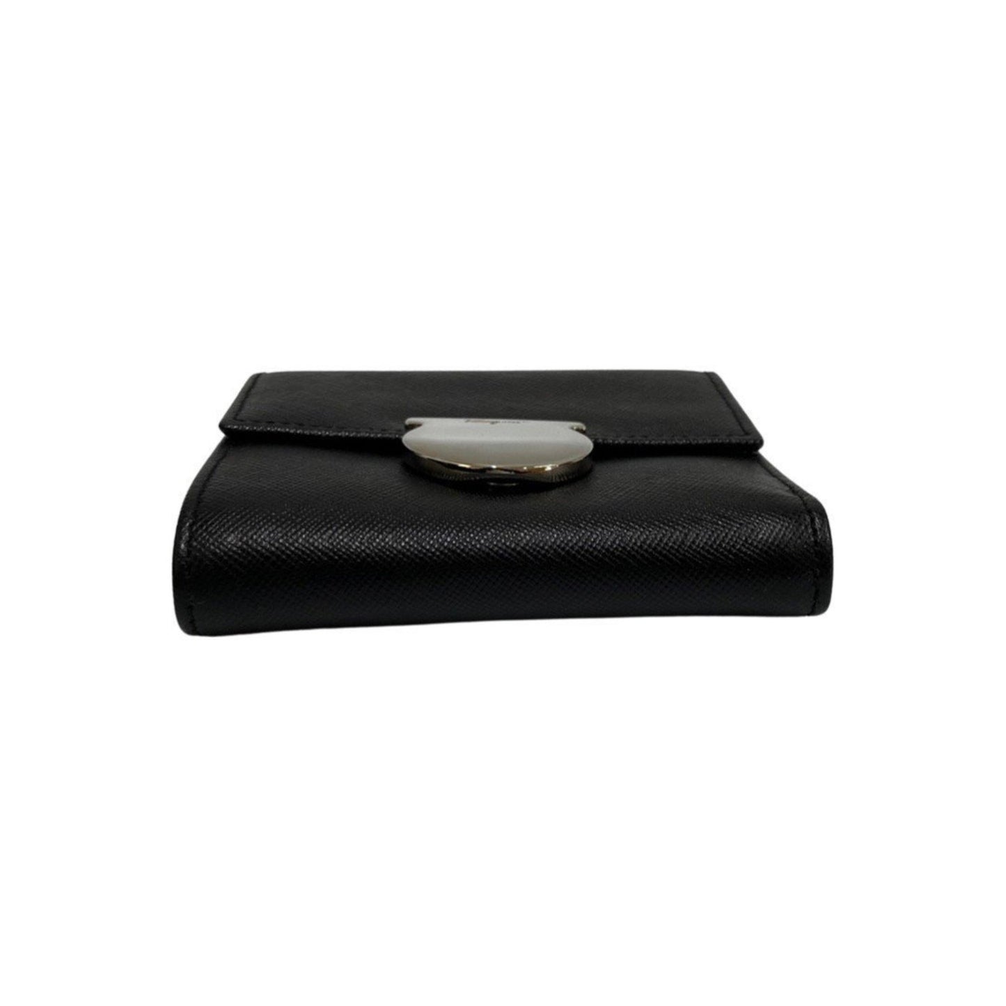 Salvatore Ferragamo Black Leather Wallet