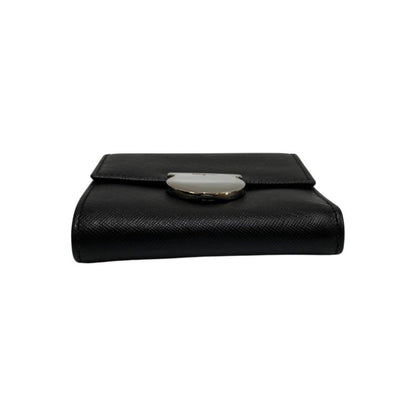 Salvatore Ferragamo Black Leather Wallet