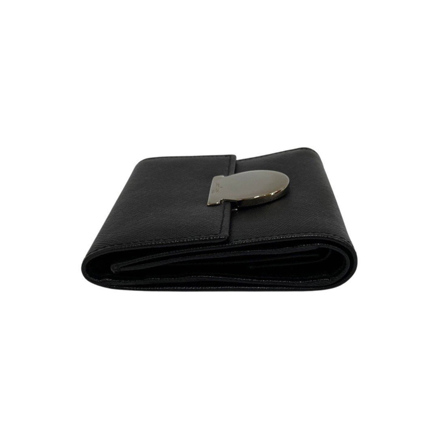 Salvatore Ferragamo Black Leather Wallet
