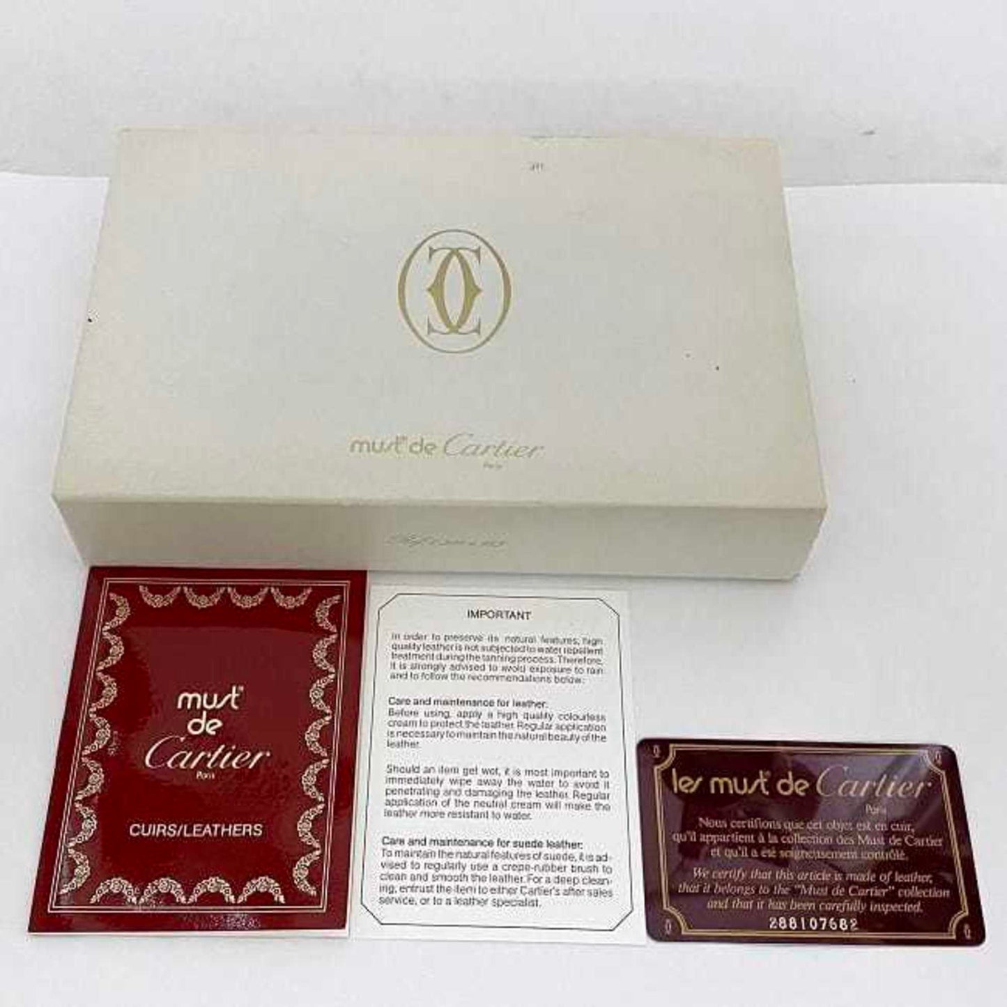 Cartier Red Leather Must De Cartier