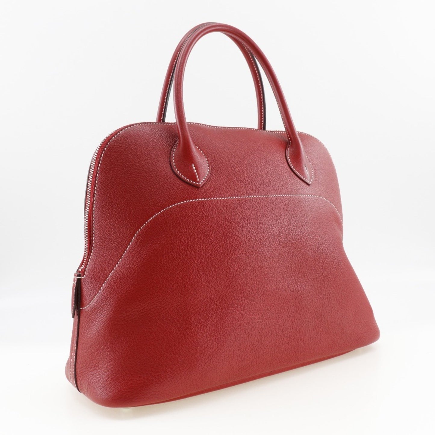 Hermès Red Leather Bolide