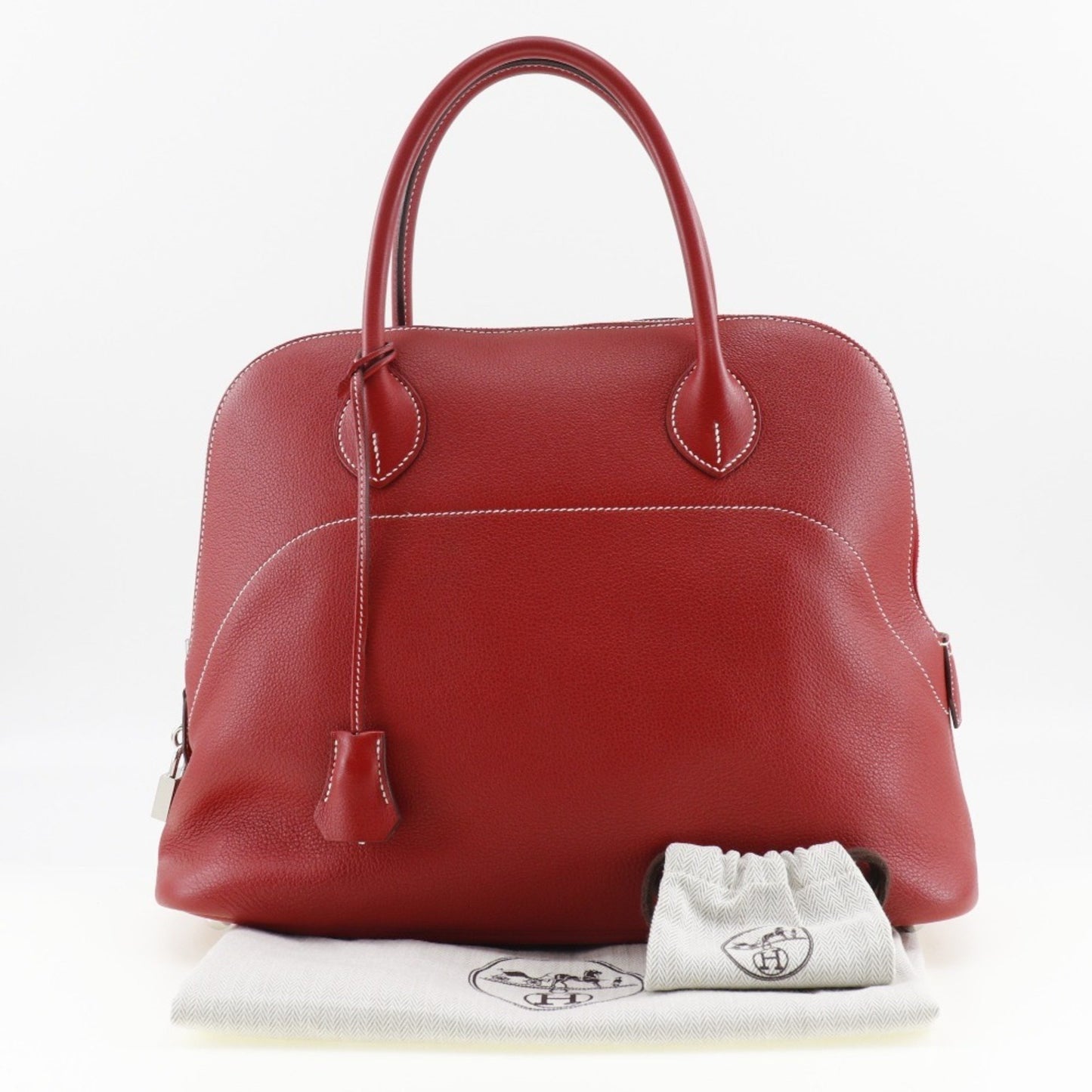 Hermès Red Leather Bolide