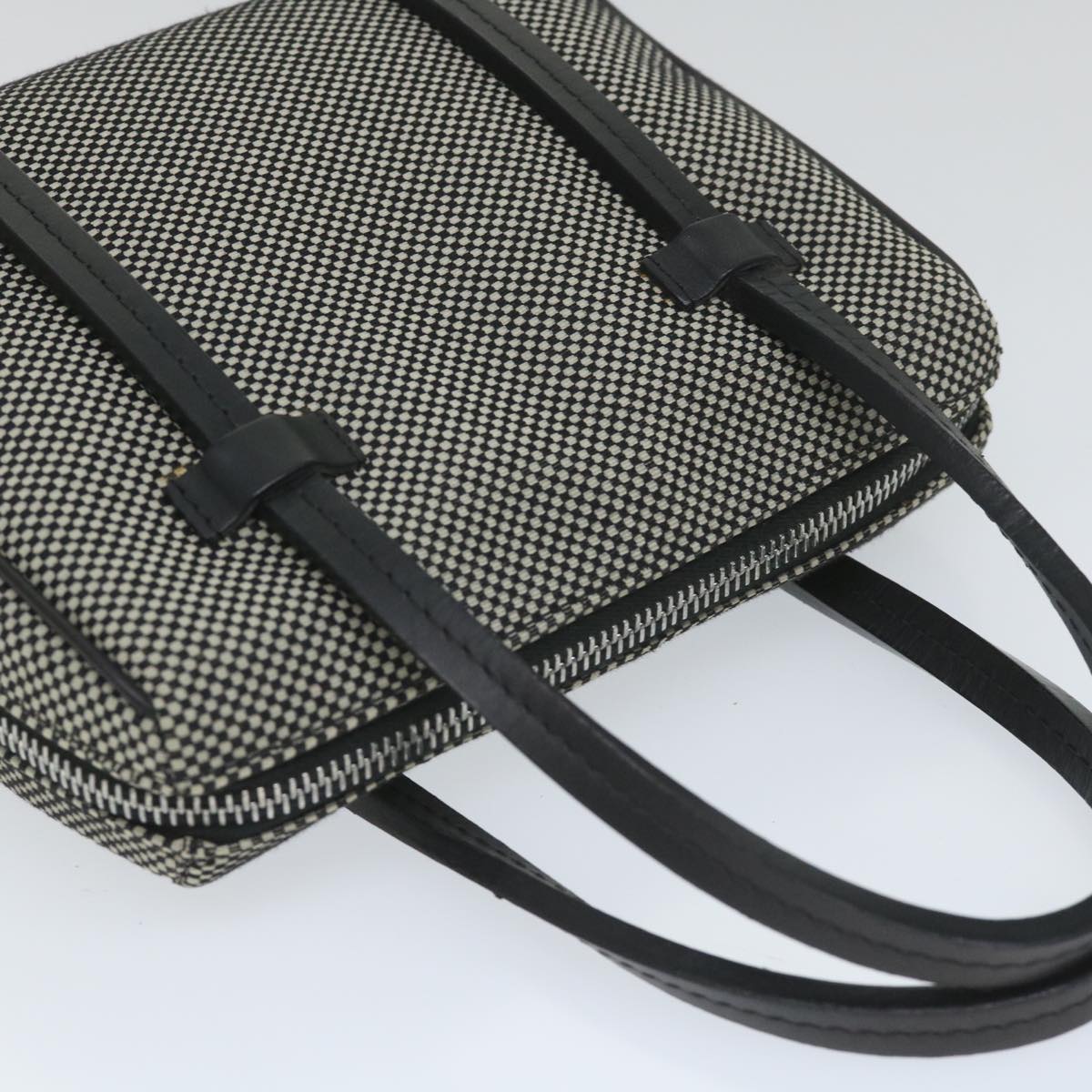 Bally Gray Canvas Handbag