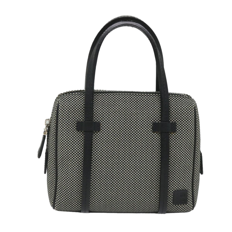 Bally Gray Canvas Handbag