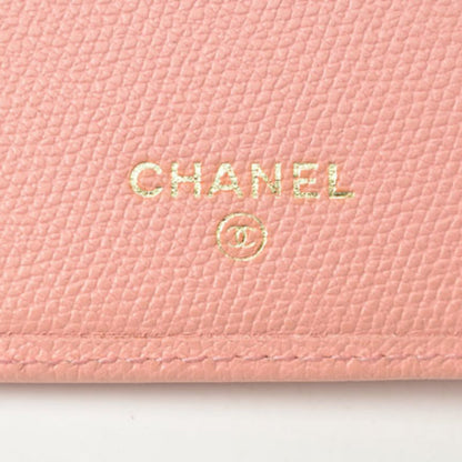 Chanel Pink Leather Coco Mark