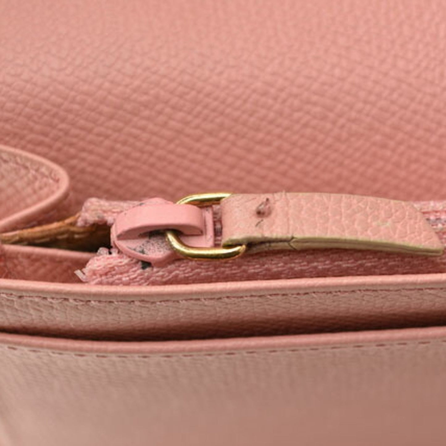 Chanel Pink Leather Coco Mark