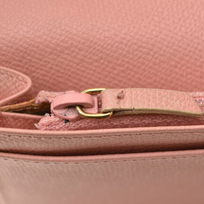 Chanel Pink Leather Coco Mark