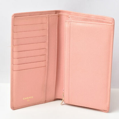 Chanel Pink Leather Coco Mark