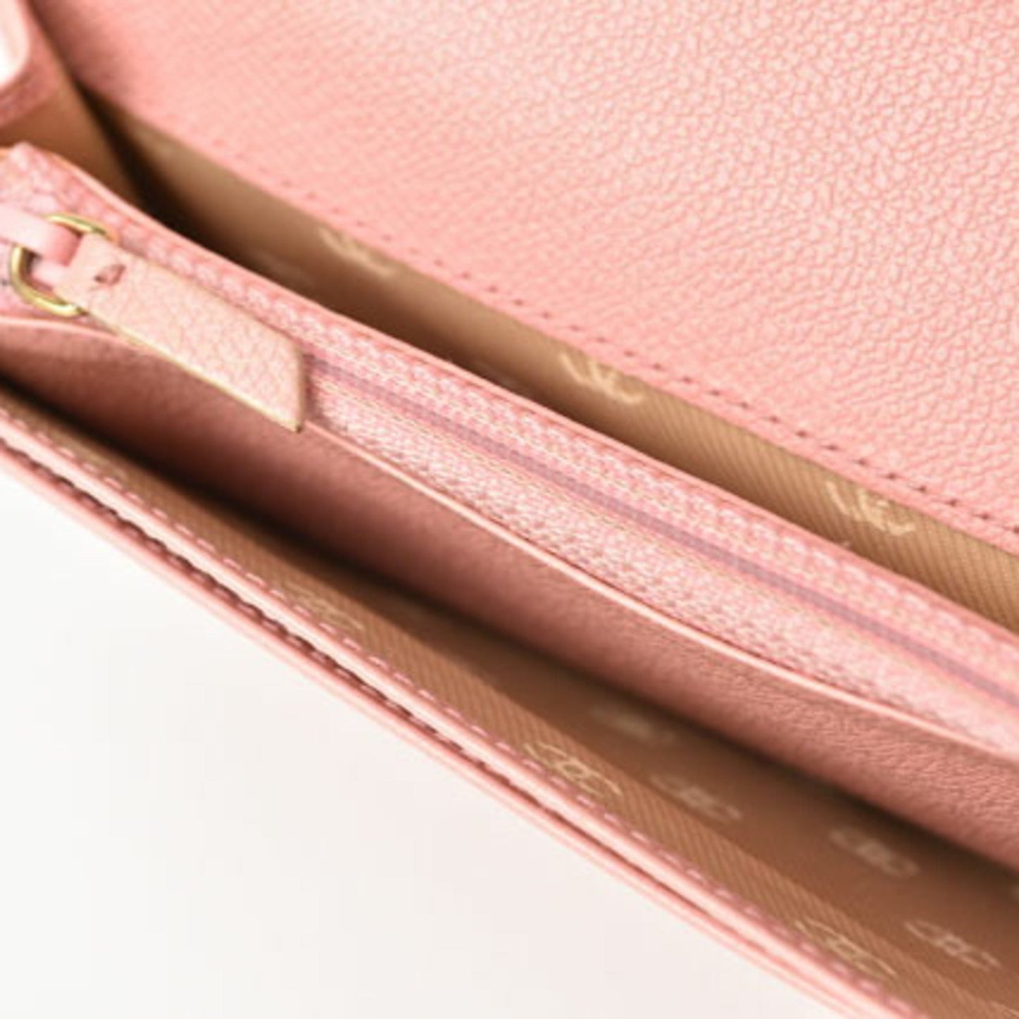 Chanel Pink Leather Coco Mark