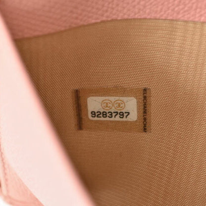 Chanel Pink Leather Coco Mark