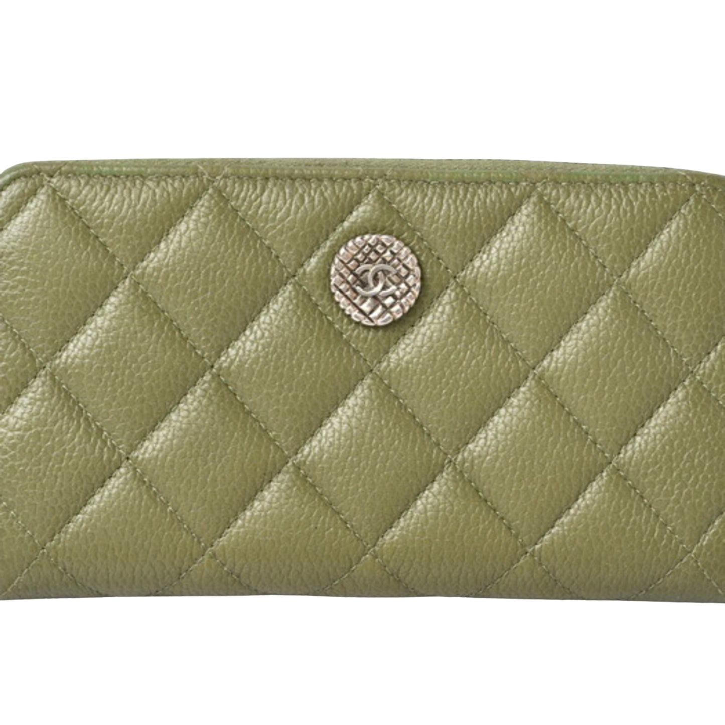 Chanel Green Leather Matelassé