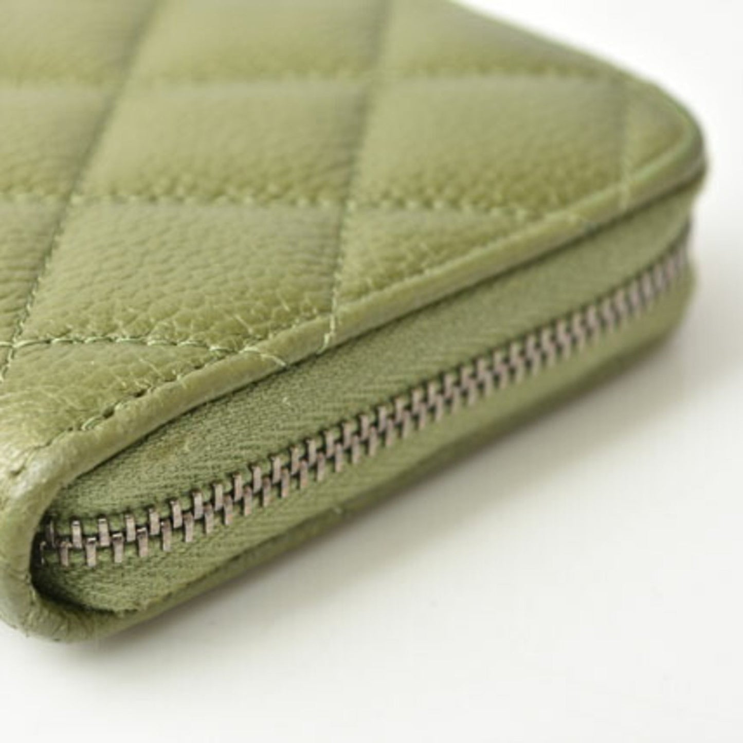 Chanel Green Leather Matelassé