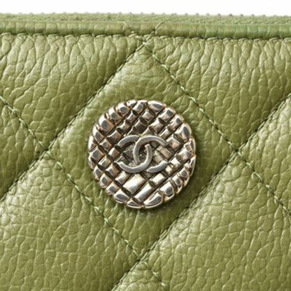 Chanel Green Leather Matelassé