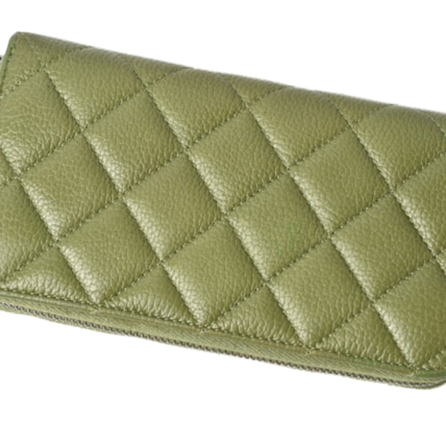 Chanel Green Leather Matelassé
