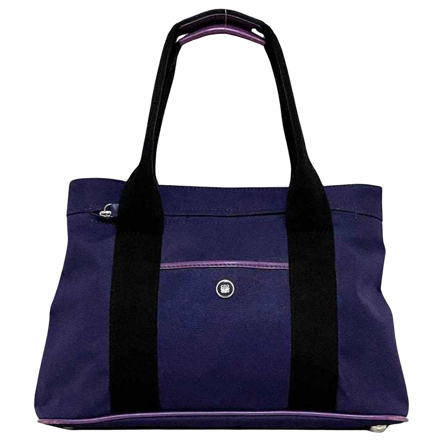 Loewe Purple Canvas Tote