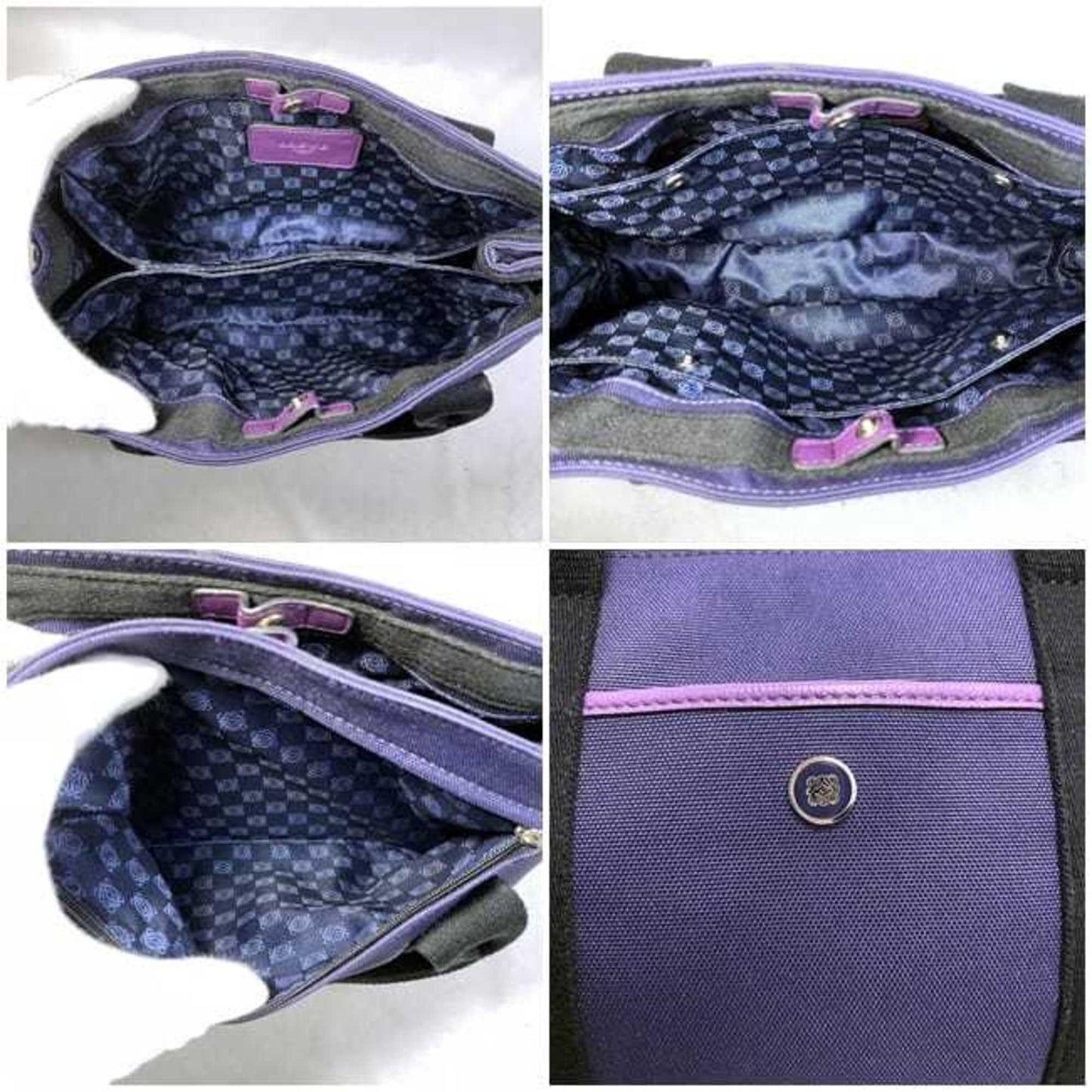 Loewe Purple Canvas Tote