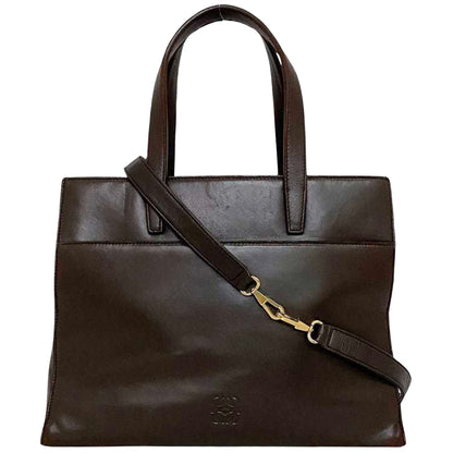 Loewe Brown Leather Handbag