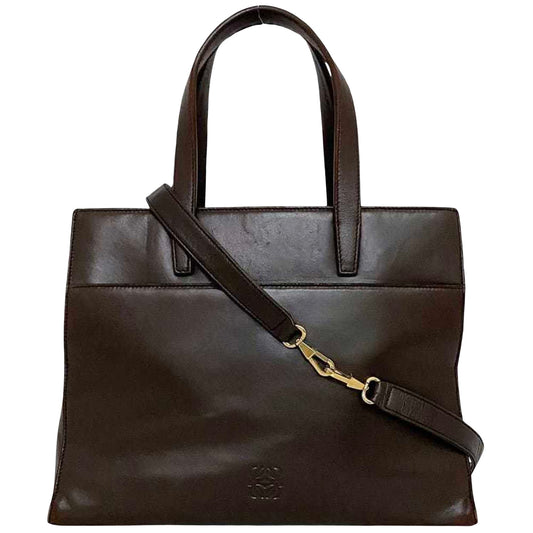 Loewe Brown Leather Handbag