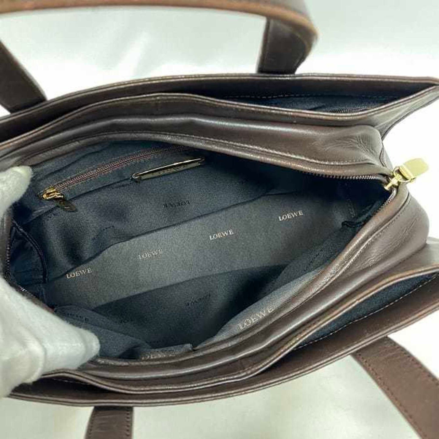 Loewe Brown Leather Handbag
