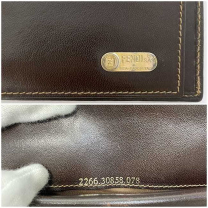Fendi Brown Canvas Zucca