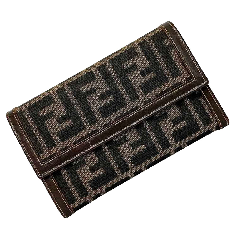 Fendi Brown Canvas Zucca