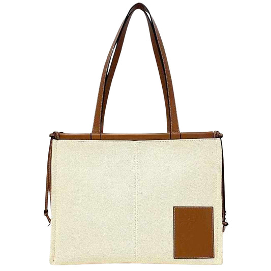 Loewe Brown Canvas Cushion
