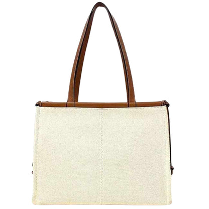 Loewe Brown Canvas Cushion