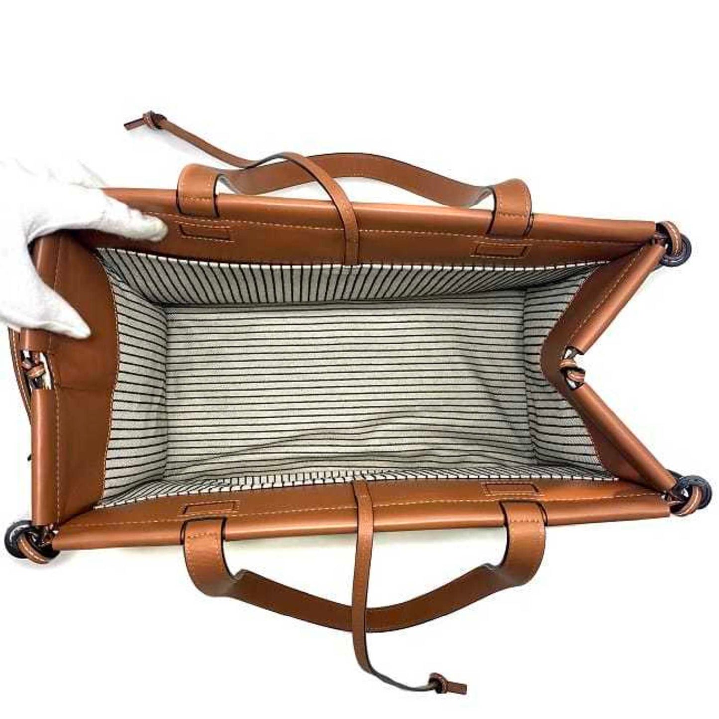 Loewe Brown Canvas Cushion
