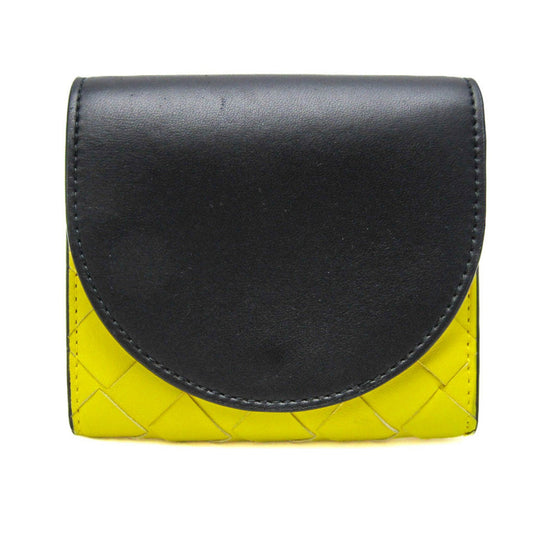 Bottega Veneta Yellow Leather Intrecciato