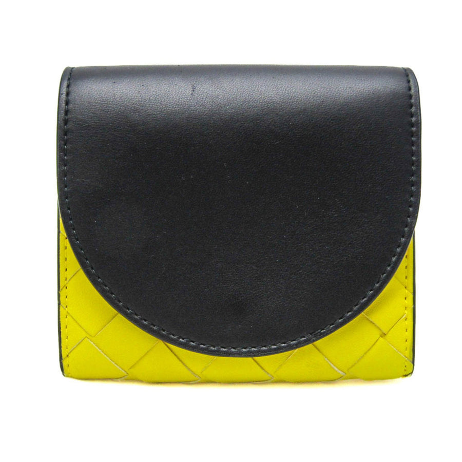 Bottega Veneta Yellow Leather Intrecciato