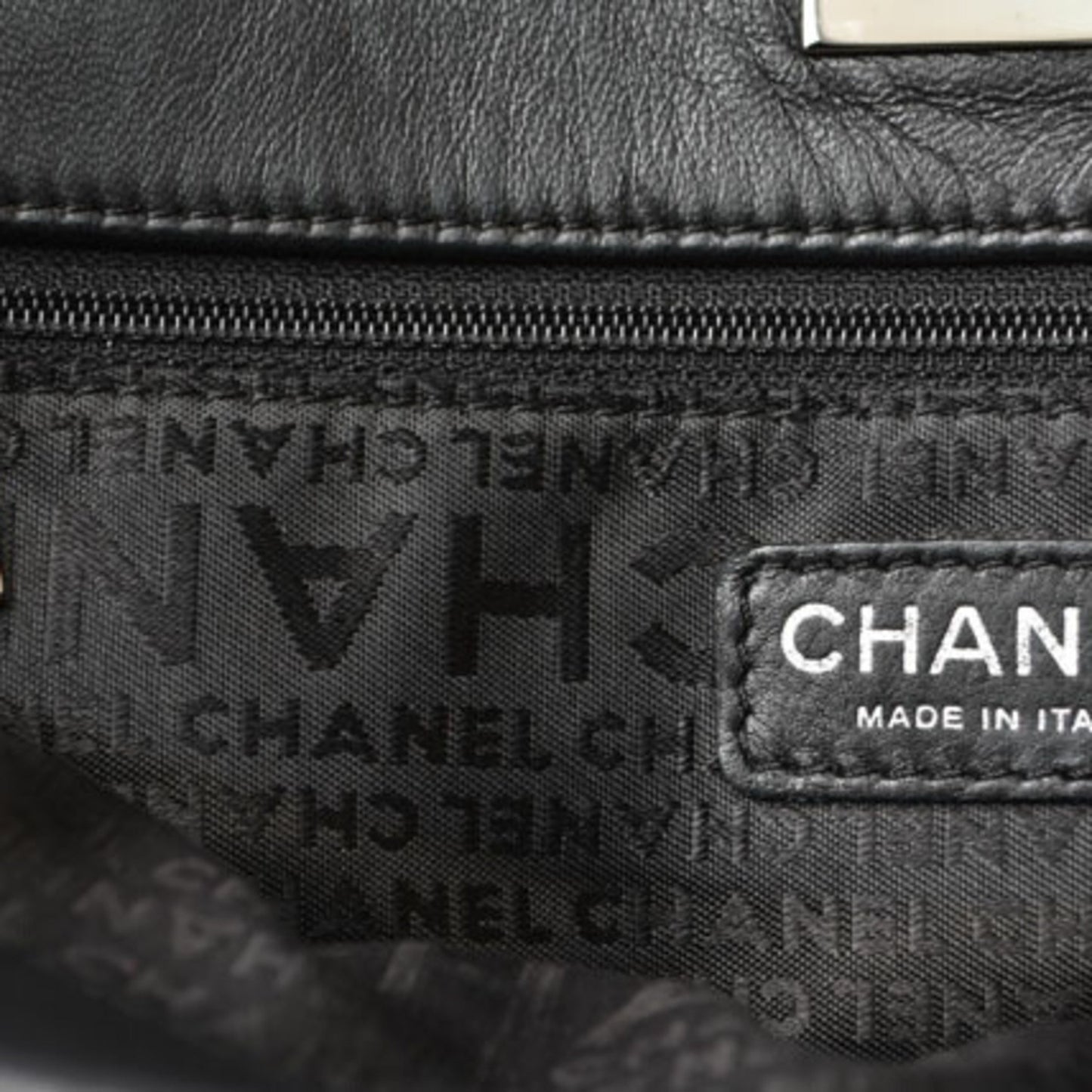 Chanel Black Patent Leather Tote