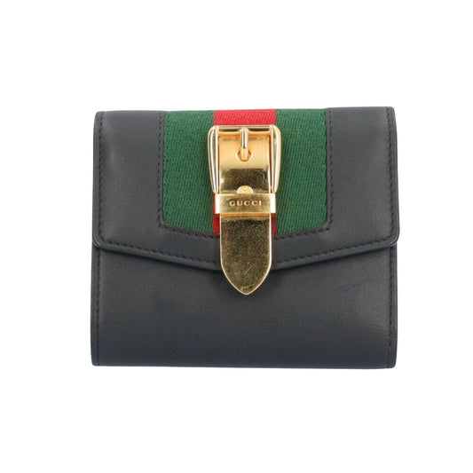 Gucci Black Leather Sylvie