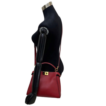 Fendi Red Leather Peekaboo