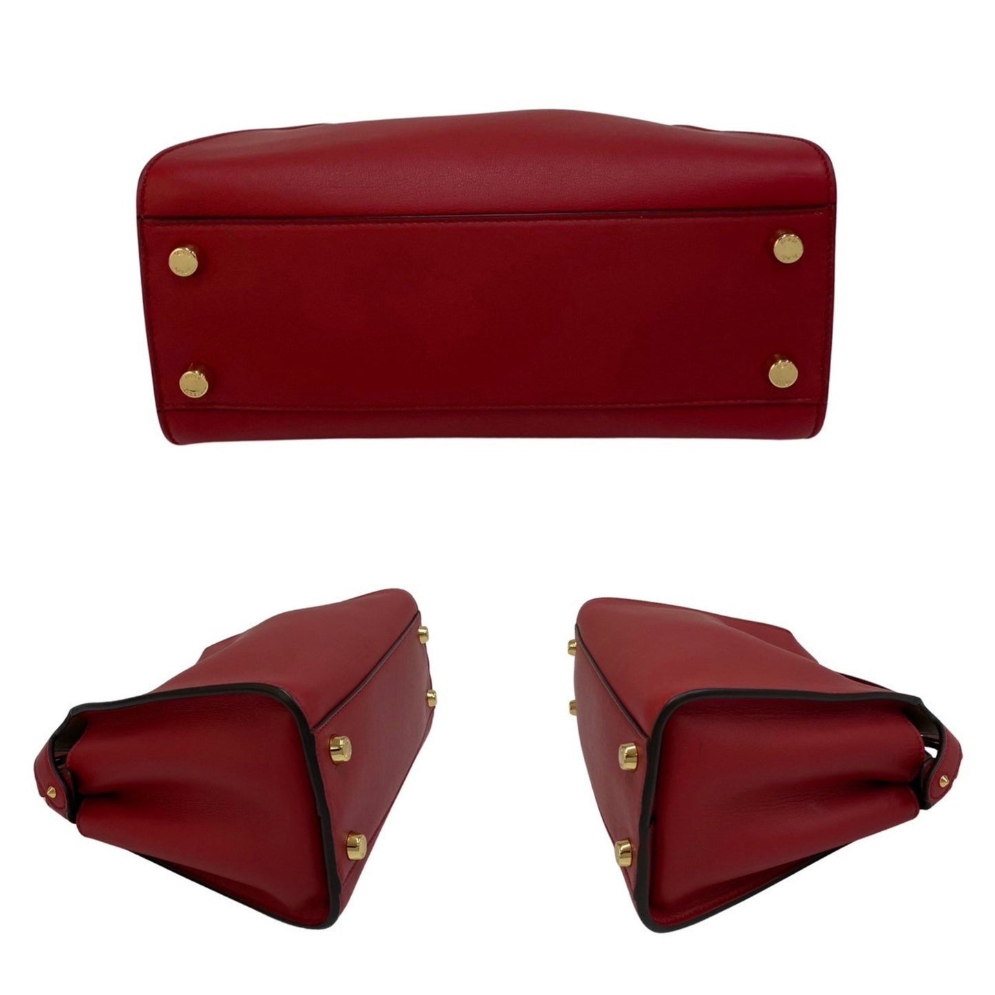Fendi Red Leather Peekaboo