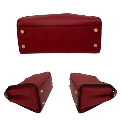 Fendi Red Leather Peekaboo
