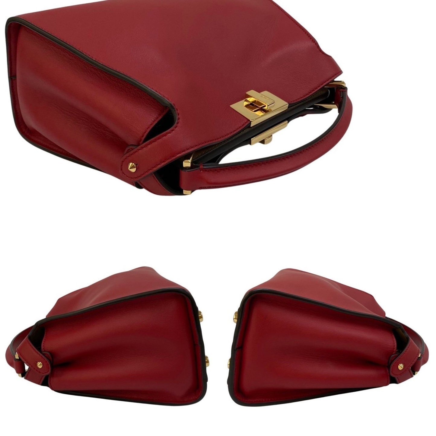 Fendi Red Leather Peekaboo