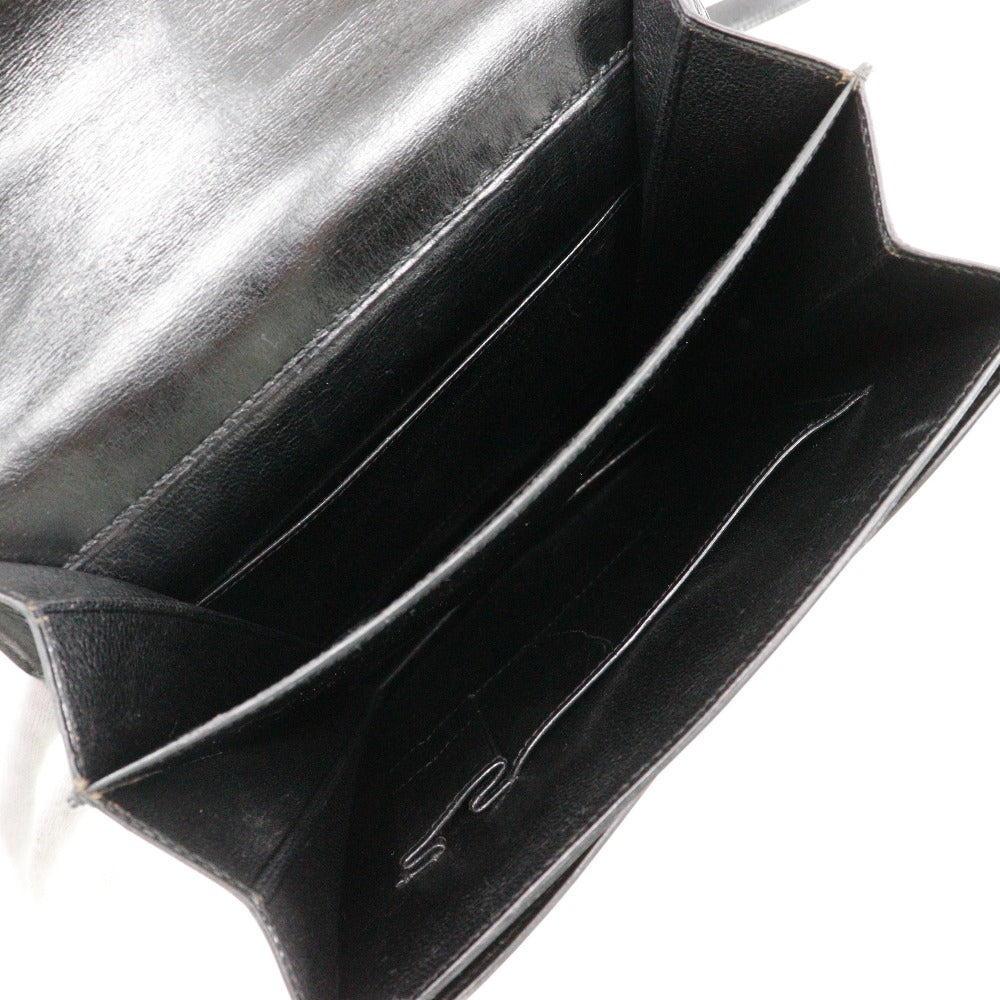 Hermès Black Leather Chaine D'ancre