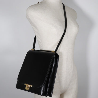 Hermès Black Leather Chaine D'ancre