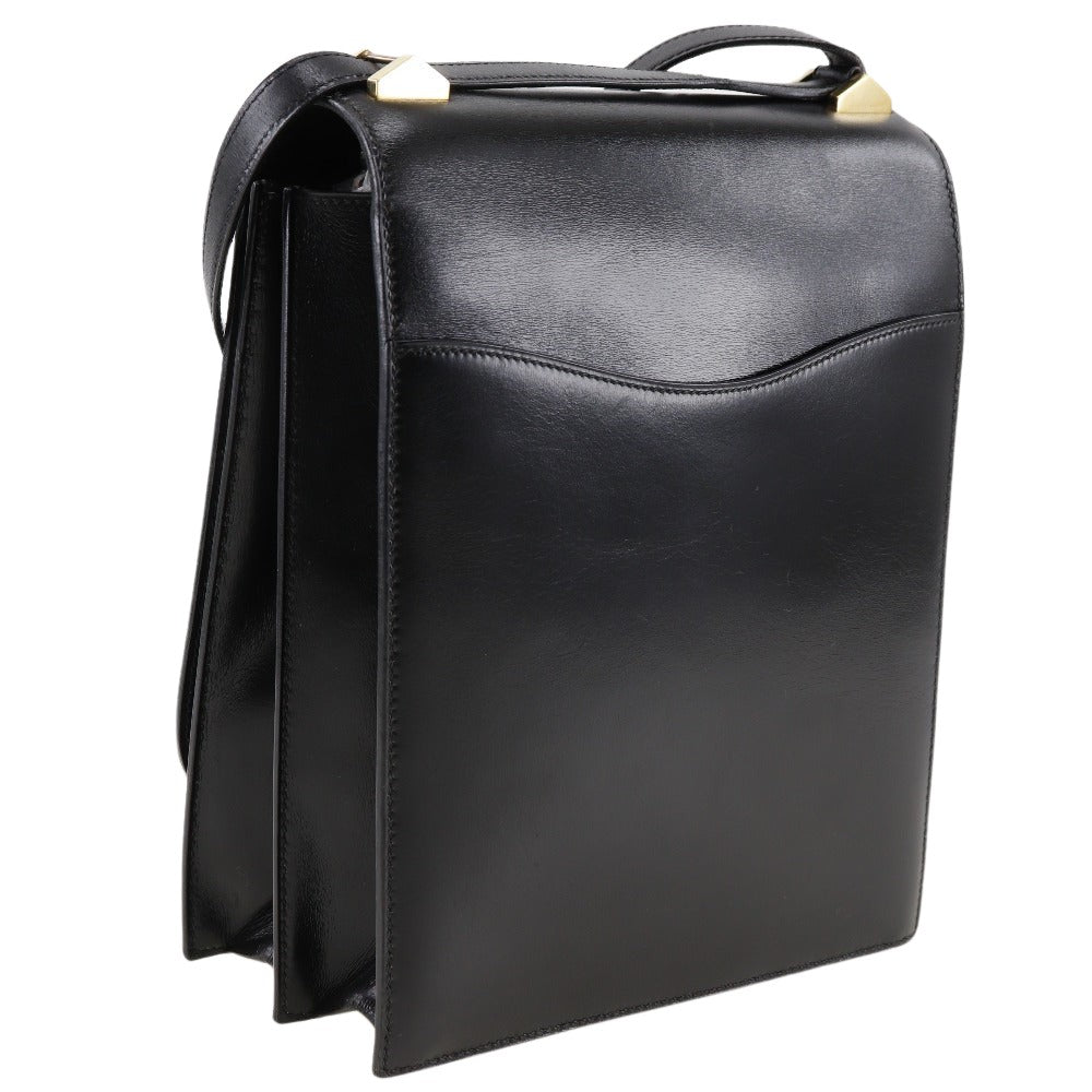 Hermès Black Leather Chaine D'ancre