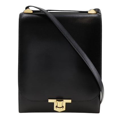Hermès Black Leather Chaine D'ancre