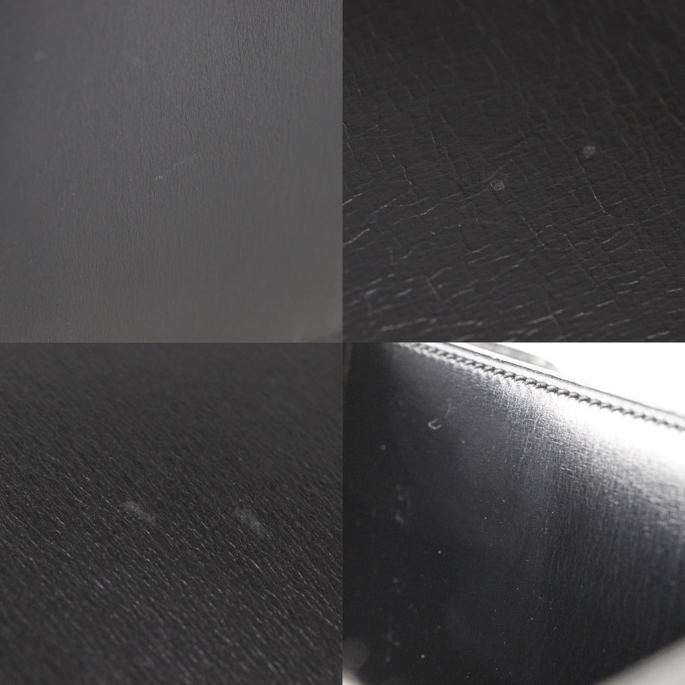 Hermès Black Leather Chaine D'ancre