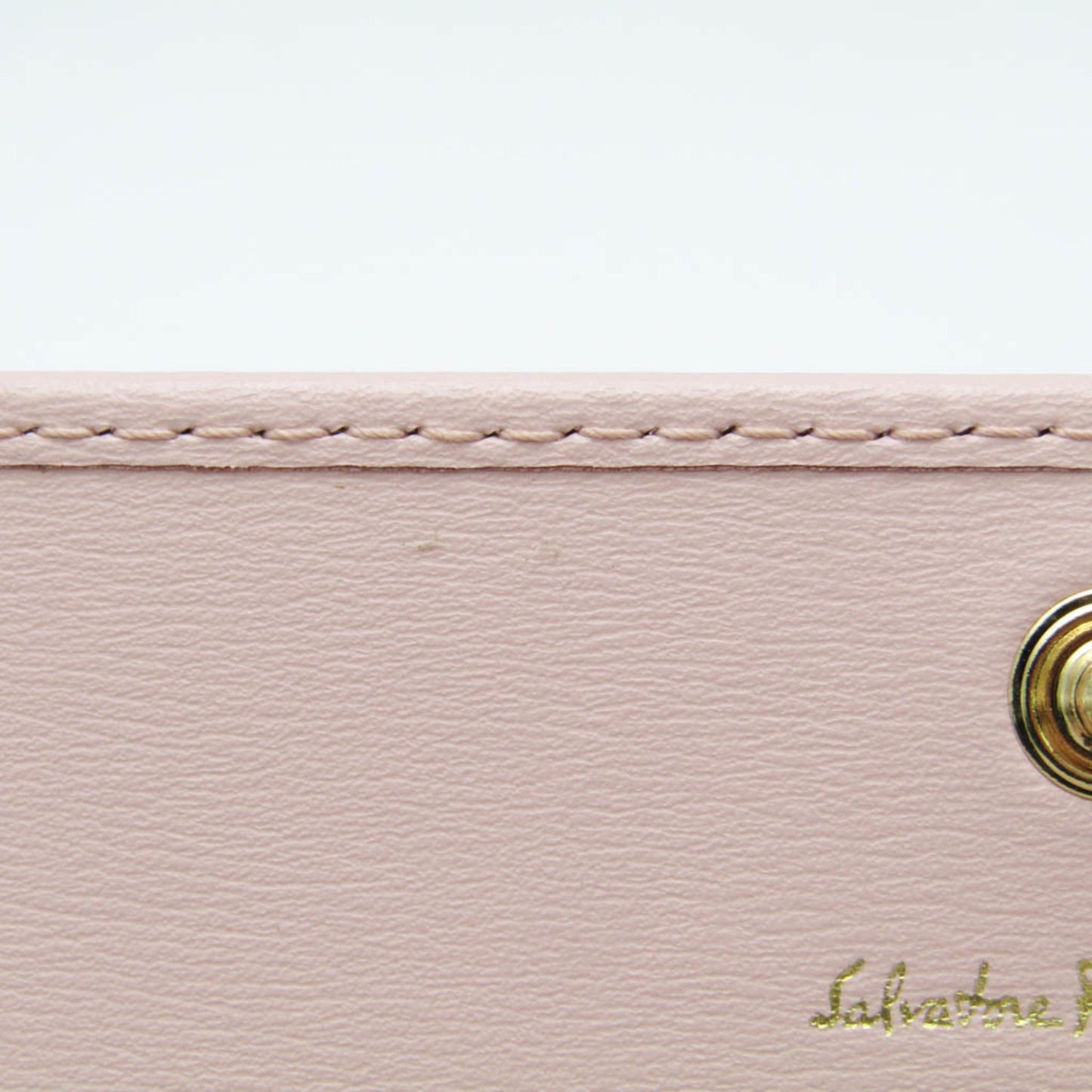 Salvatore Ferragamo Pink Leather Gancini