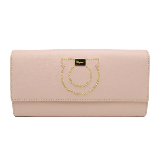 Salvatore Ferragamo Pink Leather Gancini