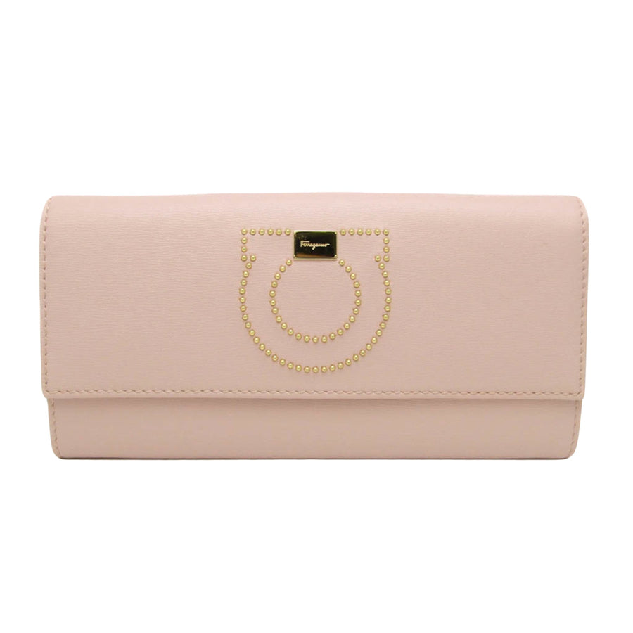 Salvatore Ferragamo Pink Leather Gancini