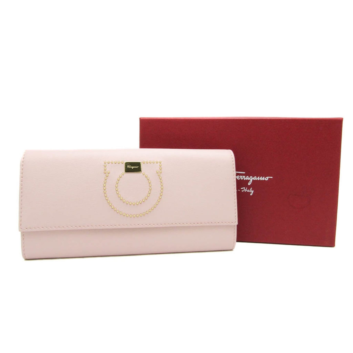 Salvatore Ferragamo Pink Leather Gancini